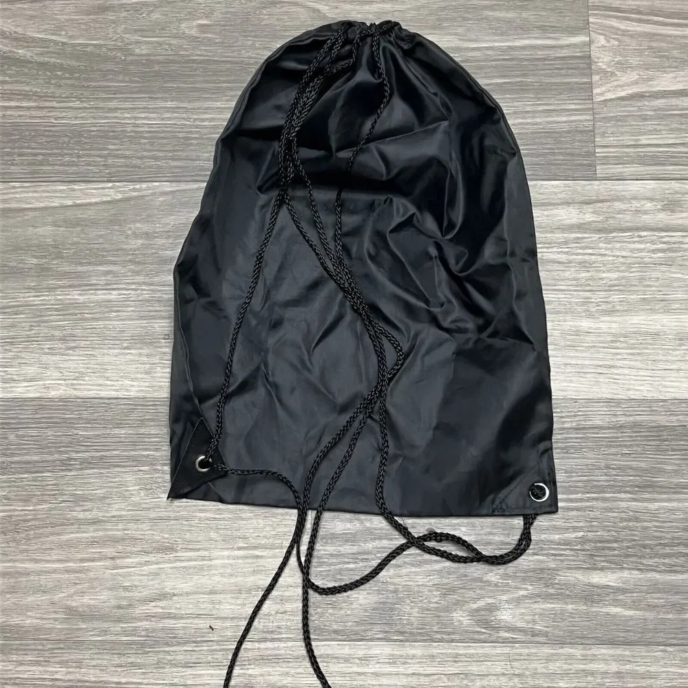 Harley Davidson Gym‎ Bag Black Cinch Drawstring Backpack Sack Biker Flame Fire
